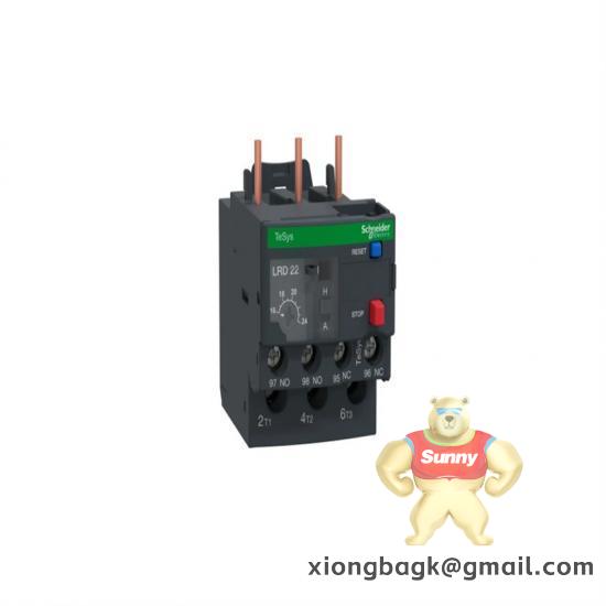 schneider_electric_lrd22_overload_relay.jpg Schneider Electric LRD22 Overload Relay - TeSys, Motor Protection, 16…24A, 690V AC