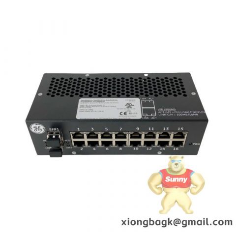 GE IS420ESWBH2A Industrial Ethernet Switch, Part of Mark VIe Series