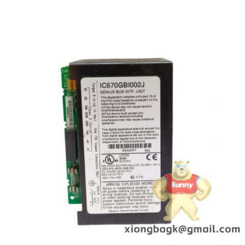 GE IC670GBI002 Bus Interface Unit for Field I/O Control