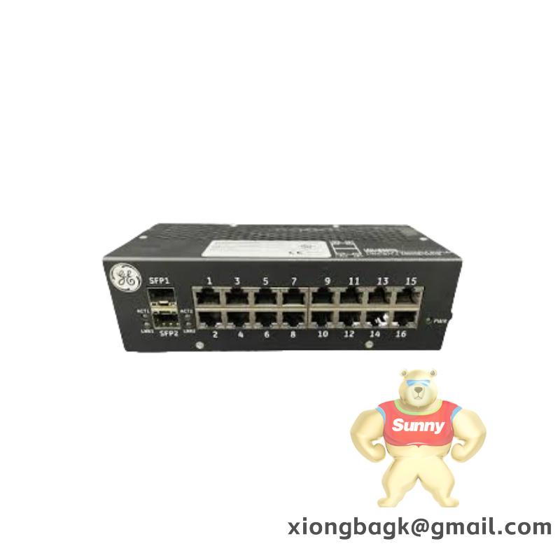 is420eswbh3a_ge_ethernet_ionet_switch.jpg GE CE IS420ESWBH3A Industrial Ethernet Switch, 16 Copper Ports, No Fiber